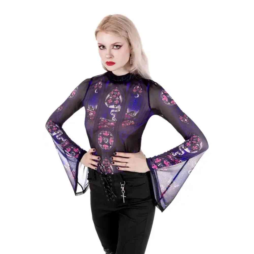 Restyle - Northern Lights Bodysuit - Noir/Multicolore